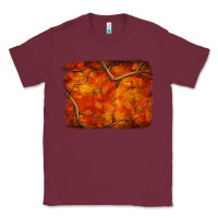 Burgundy orange hunter camouflage pattern brushstroke Classic Tee - Jasminsmagicworld
