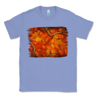 Colony Blue orange hunter camouflage pattern brushstroke Classic Tee - Jasminsmagicworld