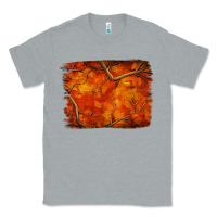 Heather Grey orange hunter camouflage pattern brushstroke Classic Tee - Jasminsmagicworld