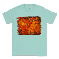 Seafoam orange hunter camouflage pattern brushstroke Classic Tee - Jasminsmagicworld