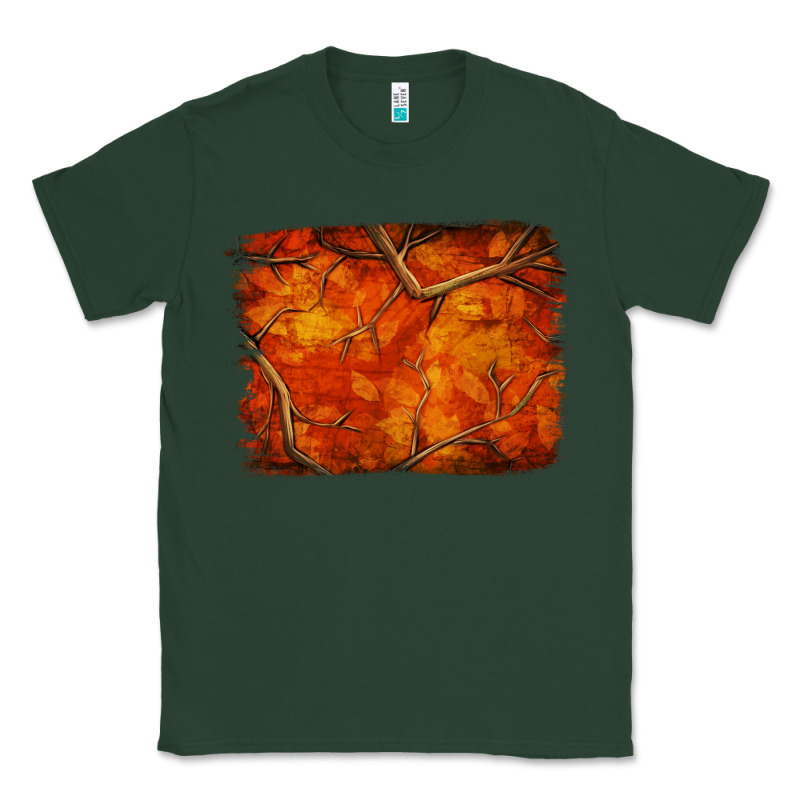 Orange Hunter Camouflage Pattern Brushstroke Classic Tee by Jasminsmagicworld | Teevron