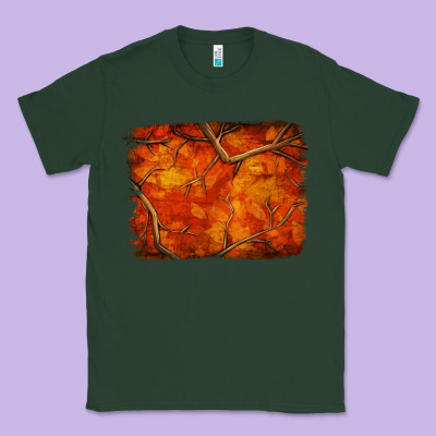 Orange Hunter Camouflage Pattern Brushstroke Classic Tee Designed By Jasminsmagicworld