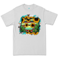 Dove Grey Oregon Map Sunflower Cactus Serape Premium Tee - RanaPortraitStore