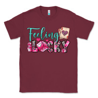 Burgundy feeling lucky Classic Tee - OliviaCreatesArt