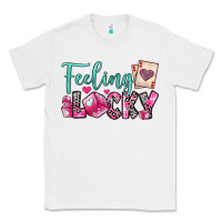 White feeling lucky Classic Tee - OliviaCreatesArt