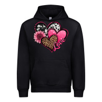 Black valentines day western hearts and sunflower Urban Hoodie - Jasminsmagicworld