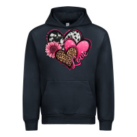 Navy valentines day western hearts and sunflower Urban Hoodie - Jasminsmagicworld