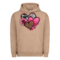 Pigment Burro valentines day western hearts and sunflower Urban Hoodie - Jasminsmagicworld