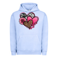 Pigment Grape Ice valentines day western hearts and sunflower Urban Hoodie - Jasminsmagicworld