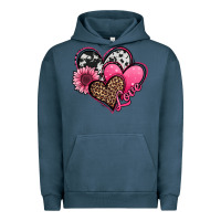 Pigment Midnight Navy valentines day western hearts and sunflower Urban Hoodie - Jasminsmagicworld