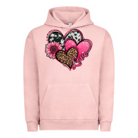 Pigment Salmon valentines day western hearts and sunflower Urban Hoodie - Jasminsmagicworld