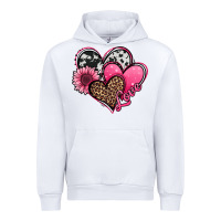 White valentines day western hearts and sunflower Urban Hoodie - Jasminsmagicworld
