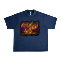 Navy halloween pumpkin background Urban Heavy Tee - BundleAndBundleShop