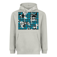 Moon Dust winter plaid and cowhide pattern Heavyweight Hoodie - RanaPortraitStore