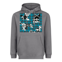 Storm winter plaid and cowhide pattern Heavyweight Hoodie - RanaPortraitStore