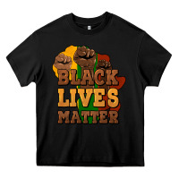 Black black lives matter Heavy Core Tee - HowdyJamesFarm
