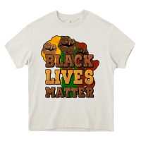Cream black lives matter Heavy Core Tee - HowdyJamesFarm