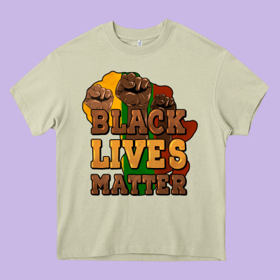 Black Lives Matter Heavy Core Tee Designed By Howdyjamesfarm