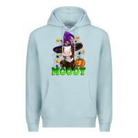Blue Mist moody cow Premium Hoodie - Artiststas