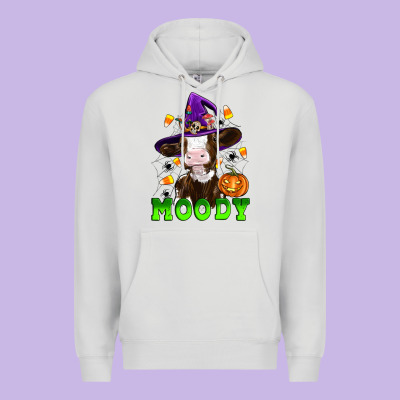 Moody Cow Premium Hoodie Designed By Artiststas