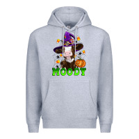 Heather Grey moody cow Premium Hoodie - Artiststas