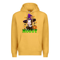 Mustard moody cow Premium Hoodie - Artiststas