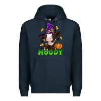 Navy moody cow Premium Hoodie - Artiststas