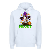 White moody cow Premium Hoodie - Artiststas