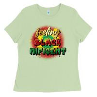 Matcha feeling blacknificent Ladies Tee - FaDigitalArtStudio
