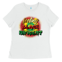 White feeling blacknificent Ladies Tee - FaDigitalArtStudio