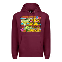 Burgundy life is short make it salty 1 Premium Hoodie - Jasminsmagicworld