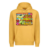Mustard life is short make it salty 1 Premium Hoodie - Jasminsmagicworld