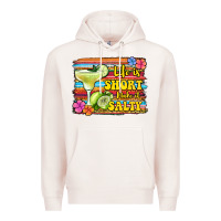 Pale Pink life is short make it salty 1 Premium Hoodie - Jasminsmagicworld