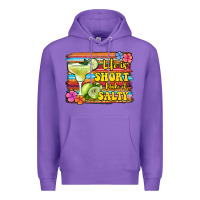Purple life is short make it salty 1 Premium Hoodie - Jasminsmagicworld