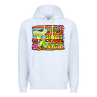 White life is short make it salty 1 Premium Hoodie - Jasminsmagicworld