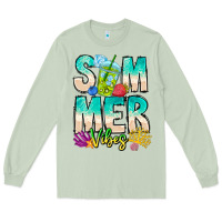 Matcha Summer Vibes Long Sleeve Tee - CowhideDigitalArt