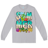 Moon Dust Summer Vibes Long Sleeve Tee - CowhideDigitalArt