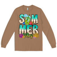 Toasted Coconut Summer Vibes Long Sleeve Tee - CowhideDigitalArt
