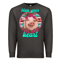 Smoke bless your heart pig Premium Sweatshirt - RanaPortraitStore