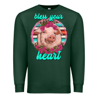 Sports Green bless your heart pig Premium Sweatshirt - RanaPortraitStore