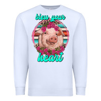 White bless your heart pig Premium Sweatshirt - RanaPortraitStore