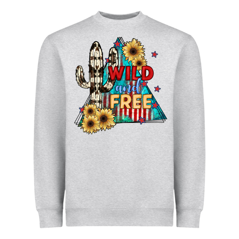 Wıld And Free Heavyweight Sweatshirt by JahusDesignShop | Teevron