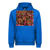 Cobalt valentines day violin and cowboy boots country music Urban Hoodie - Jasminsmagicworld