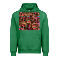 Emerald valentines day violin and cowboy boots country music Urban Hoodie - Jasminsmagicworld