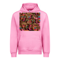 Fuchsia Pink valentines day violin and cowboy boots country music Urban Hoodie - Jasminsmagicworld