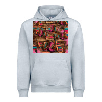 Heather Grey valentines day violin and cowboy boots country music Urban Hoodie - Jasminsmagicworld