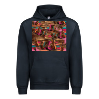 Navy valentines day violin and cowboy boots country music Urban Hoodie - Jasminsmagicworld