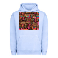 Pigment Grape Ice valentines day violin and cowboy boots country music Urban Hoodie - Jasminsmagicworld