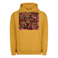 Pigment Peanut Butter valentines day violin and cowboy boots country music Urban Hoodie - Jasminsmagicworld
