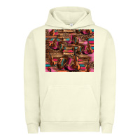 Pigment Pistachio valentines day violin and cowboy boots country music Urban Hoodie - Jasminsmagicworld
